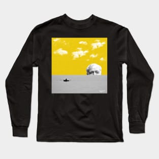 Ernest Hemingway | Digital Collage Art Long Sleeve T-Shirt